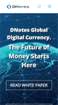 Mobile Screenshot of dnotescoin.com