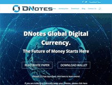 Tablet Screenshot of dnotescoin.com